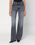 HAIKURE Grey washed effect Korea jeans