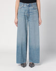 HAIKURE Wide blue washed jeans