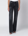 HAIKURE Black washed-effect Star jeans