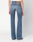 HAIKURE Blue washed-effect Star jeans
