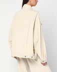 HAIKURE Wide ecru corduroy jacket