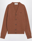 Ami Paris Hazelnut-coloured Ami De Coeur cardigan