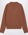 Ami Paris Hazelnut-coloured Ami De Coeur cardigan