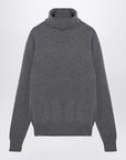 Ami Paris Light grey cashmere turtleneck jumper