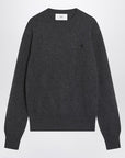 Ami Paris Anthracite grey Ami De Coeur sweater