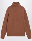 Ami Paris Hazelnut Ami De Coeur turtleneck sweater