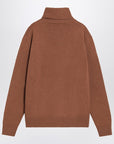 Ami Paris Hazelnut Ami De Coeur turtleneck sweater