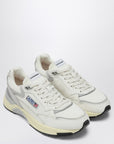 AUTRY Sneakers Hyperway in mesh and white and grey suede