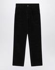 Carhartt WIP Black velvet Single Knee Pants