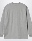 Carhartt WIP Grey L/S Heart Patch T-shirt