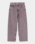 Carhartt WIP Brandon Pant trousers in black/hydrangea