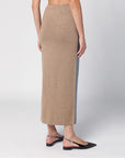 Moschino Beige/grey wool long skirt