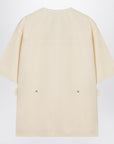 Jil Sander Ivory silk blend shirt jacket