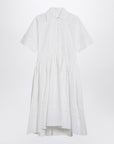 Jil Sander White cotton chemisier dress
