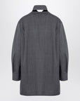 Jil Sander Grey wool shirt with scarf