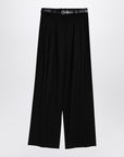 Jil Sander Black wide trousers with belt