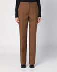 Jil Sander Brown wool trousers