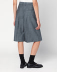 Jil Sander Bermuda in lana dark sky