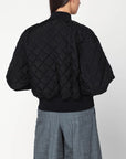 Jil Sander Quilted black bomber