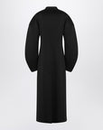 Jil Sander Black double-breasted coat in virgin wool