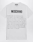 Moschino White cotton T-shirt with logo