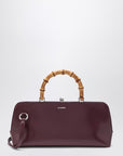 Jil Sander Small Goji Bamboo bag in burgundy