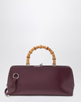Jil Sander Small Goji Bamboo bag in burgundy