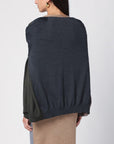 Moschino Beige/grey deconstructed cardigan