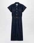 GANNI Blue midi dress in organic denim