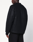 Jil Sander Black wool bomber jacket