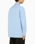 Jil Sander Light blue oversize shirt with pockets