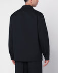 Jil Sander Midnight blue lightweight jacket in technical gabardine