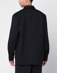Jil Sander Black wool shirt with pockets