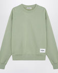 Jil Sander Apple green cotton crew-neck sweatshirt