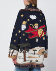 Alanui Midnight blue The Little Prince cardigan