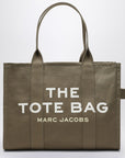 Marc Jacobs Slate green canvas large Tote Bag