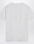 Brunello Cucinelli White cotton t-shirt with shiny pocket