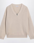 Brunello Cucinelli Butter-coloured cotton sweater