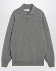 Brunello Cucinelli Gray polo in cashmere