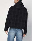 Our Legacy Riviera black/brown jacket with Check pattern