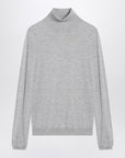 Brunello Cucinelli Light grey turtleneck in cashmere blend