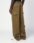 Wales Bonner Green khaki cotton trousers