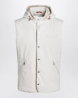 Brunello Cucinelli White vest in nylon blend