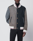 Thom Browne Colour-block wool bomber jacket