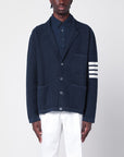 Thom Browne Blue linen blend cardigan