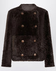 Brunello Cucinelli Reversible cropped shearling Fuzzy jacket