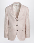 Brunello Cucinelli Papaya-colored Prince of Wales jacket