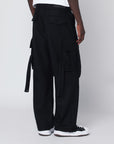 DARKPARK Black Saint wool cargo trousers