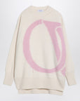 Off White Off-White™ Cream/pink over sweater in wool
