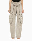 Off White Off-White™ Oversized cargo jeans in burnt denim